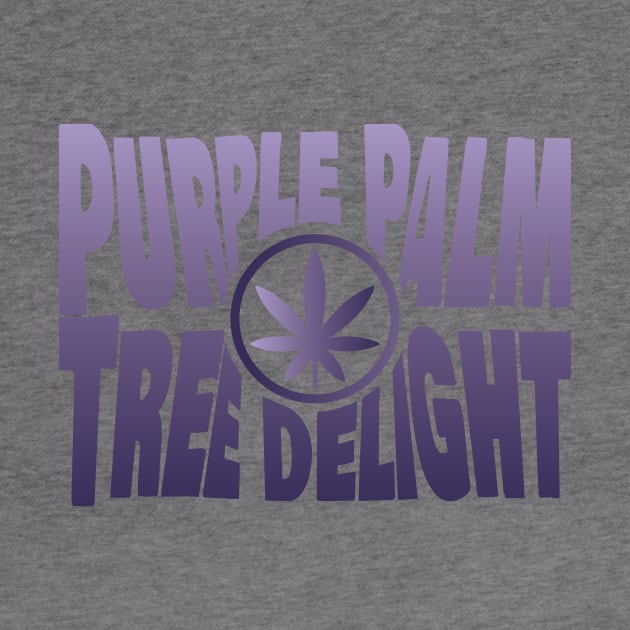 Purple Palm Tree Delight by Sticus Design